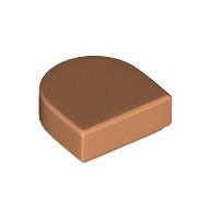 Lego destička 1x1 zakulacená hladká, tělová (6328178)
